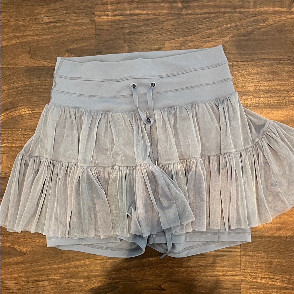 Light Grey Purple Pirouette Skirt in Large